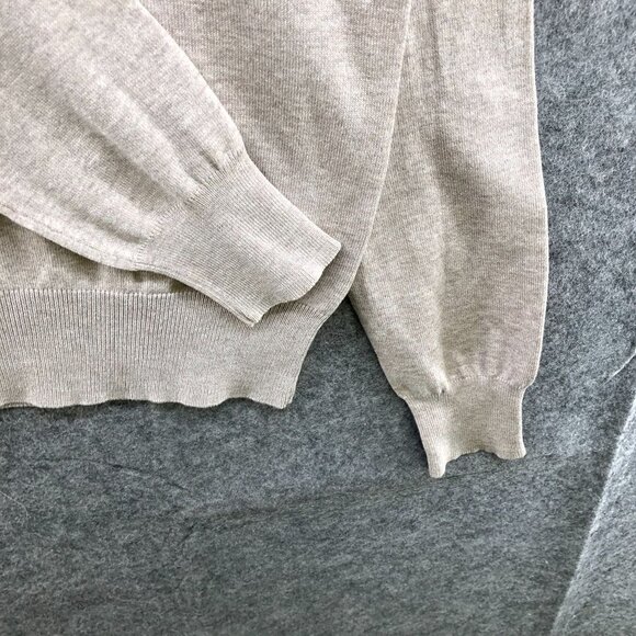 NWT H&M Turtleneck Sweater Womens S Beige Tight Knit Viscose Relaxed Viscose - Picture 6 of 12